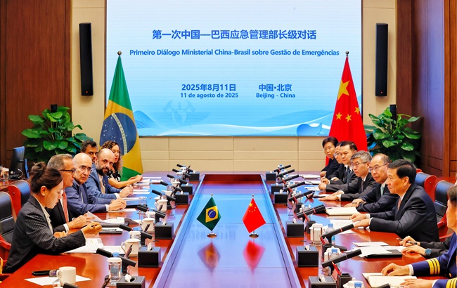 王祥喜會見巴西地區一體化發(fā)展部部長戈埃斯